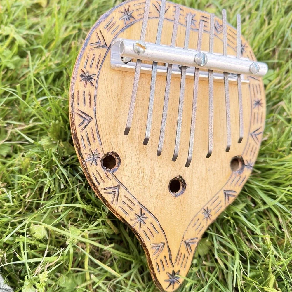 Handcrafted 9-Key Gourd Kalimba - Folk Art Thumb‎ Piano Mbira